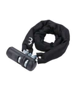 Serrure à clé SecureChain noire chaîne 9x9x900mm, SafetyLevel 11/12