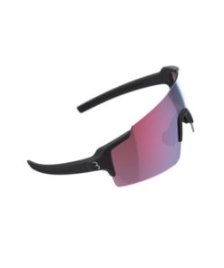 Verre FullViewHC rouge/cadre noir mat Verre à haut contraste (miroir)