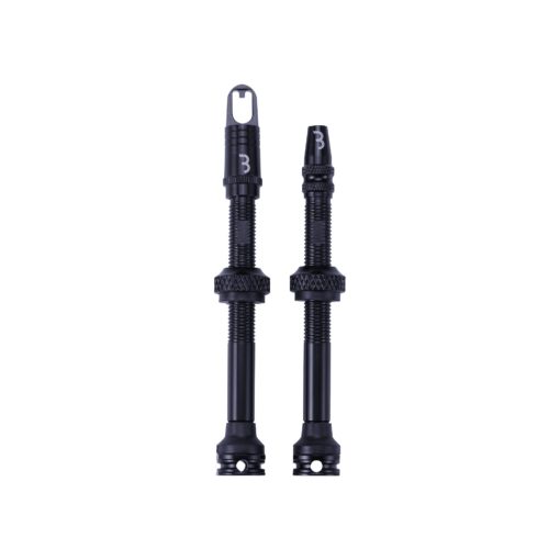 Tubless Ventil Alu/schwarz, 60mm, removable, 2 Stück