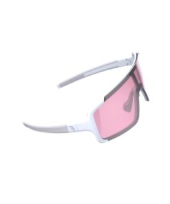 Brille Chester Narrow weiss, pink flash Rahmen matt, Glas verspiegelt
