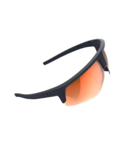 Brille Comet schwarz, MLC orange/rot Rahmen matt, Glas MLC verspiegelt