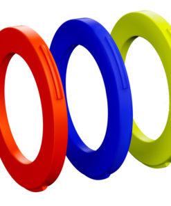 Blenden-Kit BrZange MT4/MT6/MT8/MT Trail blau/neonrot/neongelb, 6 Stk.