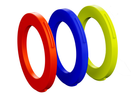 Blenden-Kit BrZange MT4/MT6/MT8/MT Trail blau/neonrot/neongelb, 6 Stk.