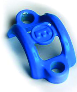 Klemmschelle Alu cyan-blau 1 Stk., Disc ohne Schrauben Klemmschelle Alu cyan-blau 1 Stk., Disc ohne Schrauben