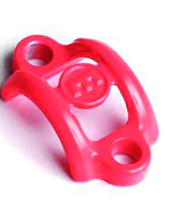 Klemmschelle Alu neon-rot 1 Stk., Disc ohne Schrauben