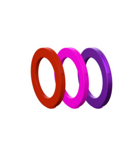 Blenden-Kit , 4 Kolben Zange, ab MJ2015  (purple, rot, neonpink) (VE = 12 Stück)