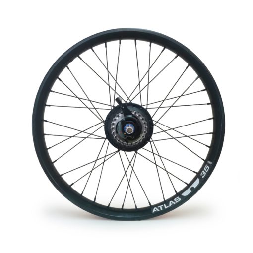 Rear Rim Set, 20'x36H, Black Shimano 8 spd, 135 mm