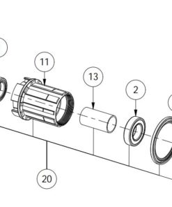 CZR SpeedTerra / ProTerra Shimano HG-11S RD Freehub Kit