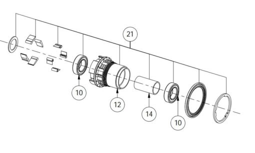 CZR SpeedTerra / ProTerra - Sram XDR Freehub Kit