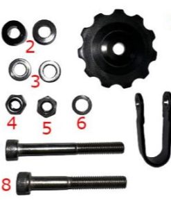 Kettenführungsrolle für GSD Gen 1 und G2 Mit Schrauben und Muttern, Revision 2023