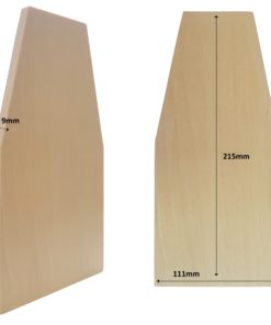 Pièce de réglage en bois