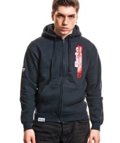 HOODIE PADDOCK BLUE RED STRIPE M