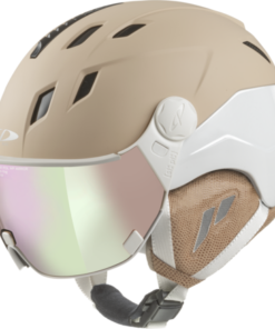 CP Ski Women CORAO+ Cashmere Helmet sand soft touch/white shiny / Visor Nr.59 L CP Ski Women CORAO+ Cashmere Helmet sand soft touch/white shiny / Visor Nr.59 L