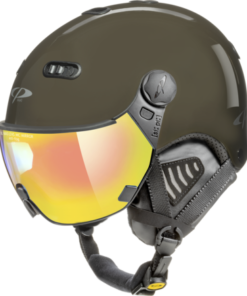 CP Ski CARACHILLO Helmet mud shiny / Visor Nr.27 L CP Ski CARACHILLO Helmet mud shiny / Visor Nr.27 L