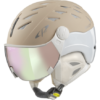 CP Ski Women CUMA Helmet sand soft touch/ white shiny / Visor Nr.50 S CP Ski Women CUMA Helmet sand soft touch/ white shiny / Visor Nr.50 S