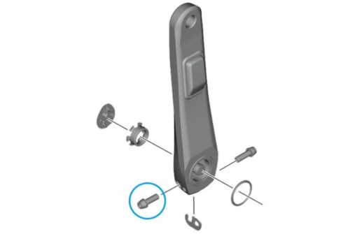 Shimano Vis de serrage manivelle FC-R9200 M6 x 19 mm
