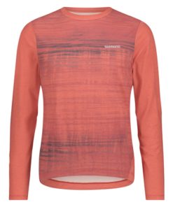 Shimano Men Spazio LS Jersey Printed red L Shimano Men Spazio LS Jersey Printed red L