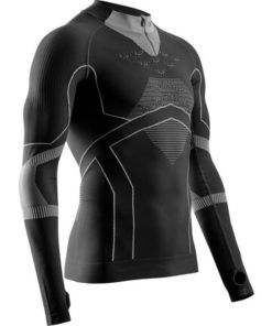 X-BIONIC Men Energy Accumulator Light Shirt LS 1/2 ZIP X black/light grey L X-BIONIC Men Energy Accumulator Light Shirt LS 1/2 ZIP X black/light grey L