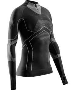 X-BIONIC Women Energy Accumulator Light Shirt LS 1/2 ZIP X black/light grey L X-BIONIC Women Energy Accumulator Light Shirt LS 1/2 ZIP X black/light grey L