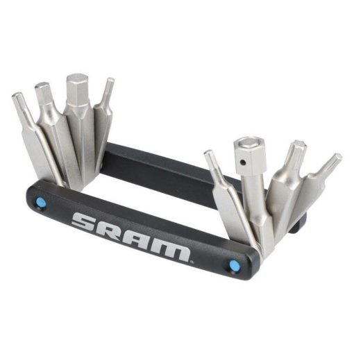 SRAM Eagle 9-Function Multi-Tool  Funktionen: 2, 2.5, 3, 4, 5, 6, 8mm Hex und T10, T25 Torx