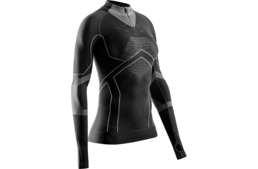 X-BIONIC Women Energy Accumulator Light Shirt LS 1/2 ZIP X black/light grey XS