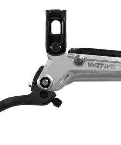 Brake Lever Assembly - Carbon Lever Silver Ano - Motive Ultimate A1+
 assembled, no hose, includes barb, olive, boot