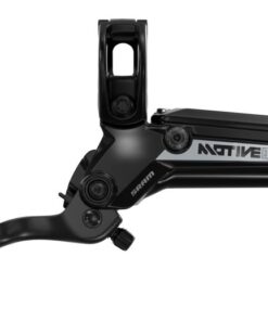 Brake Lever Assembly - Aluminium Lever Gloss Black Ano - Motive Silver A1+
 assembled, no hose, includes barb, olive, boot