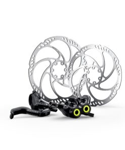 MT 5 Pro Set inkl. Storm HC 203/180 4-Kolben, 1-Finger-Alu, special edition
 <b>Preisattraktive MT5 PRO Set mit Storm HC Bremsscheiben</b> 
 Der Einstieg in die Welt der Hochleistungs-Anker. Ob in Bikeparks, im Trail-Einsatz oder im City-Alltag. Die MT5 ist seit Jahren berühmt dafür, ausgezeichnete Bremskraft zu einem unschlagbaren Preis zu bieten. Sie bändigt die stärksten Naturgewalten. Und sogar Stars wie Fabio Wibmer!  
 
  Das radiale Geberdesign verringert die Reibung und ermöglicht kleine/große Übersetzungsverhältnisse. Dadurch sinken nicht nur die Übertragungsverluste - die Bremse wird feinfühliger und dosierbarer   Die in einem Stück geschmiedete 4-Kolben Bremszange verfügt über eine besonders hohe Steifigkeit   Der 1-Finger HC Hebel bietet für verschiedenste Hände eine angenehme Ergonomie und harten Druckpunkt   Durch einen erhöhten Kolbenrückzug ist die MT5 im Vergleich zur MT7 besonders sorglos im Dauereinsatz und schnell schleifffrei montiert  
 <b>5 JAHRE GARANTIE</b> 
 MAGURA bietet eine fünfjährige Dichtigkeitsgarantie für alle MAGURA Bremsgriffe und Bremszangen/-zylinder, sofern sie ausschließlich mit MAGURA Originalersatzteilen bestückt sind. 
 
 <b>Lieferumfang</b> 
  2 Einzelbremsen MT5 PRO   2 Storm HC Bremsscheiben in 203 & 180 mm