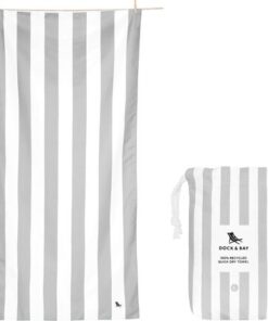 Dock & Bay Beach Towels Large goa grey