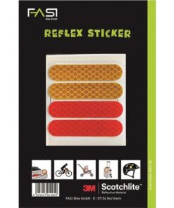 Fasi réflecteur feuille 3M auto-collant jaune / rouge