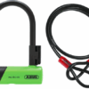 Abus Antivol à anse Ultra Mini 410K 150x180 avec support SH Ultra Mini & Cobra 10/120 vert/noir