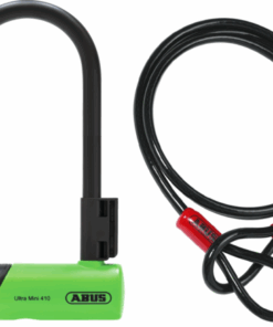 Abus Antivol à anse Ultra Mini 410K 150x180 avec support SH Ultra Mini & Cobra 10/120 vert/noir