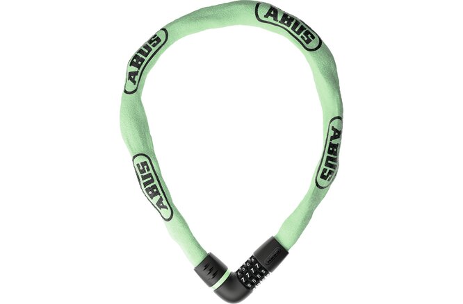 Abus Antivol à chaîne Tresor 6807C/110 Code sans support sage green Abus Antivol à chaîne Tresor 6807C/110 Code sans support sage green