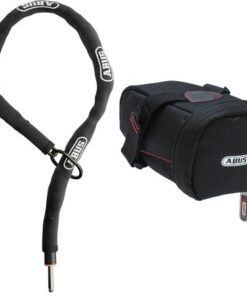 Abus Chaîne en boucle Adaptor Chain Classic 5.5KS/100 avec sacoche de selle ST5950 noir