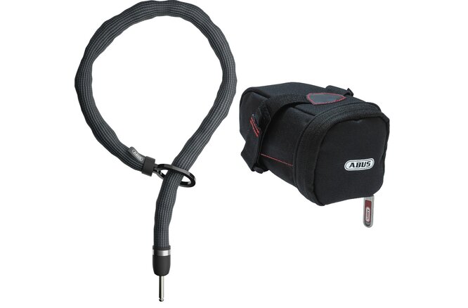 Abus Chaîne en boucle Adaptor Chain Superior 7KS/100 avec sacoche de selle ST5950 noir Abus Chaîne en boucle Adaptor Chain Superior 7KS/100 avec sacoche de selle ST5950 noir