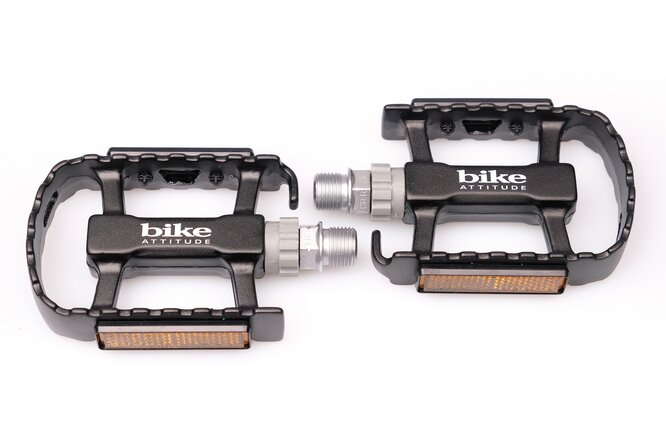 Bike Attitude Pédale VTT LU-C19 9/16" alu noire Bike Attitude Pédale VTT LU-C19 9/16" alu noire