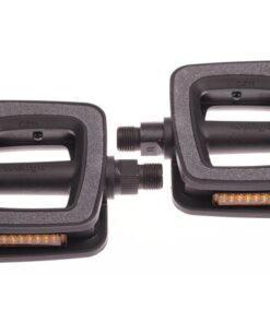 Bike Attitude Pédale C211 9/16" plastic a/papier de verre réflecteurs incl. noir