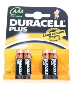 Duracell Pile Micro LR03 1.5V AAA blister à 4
