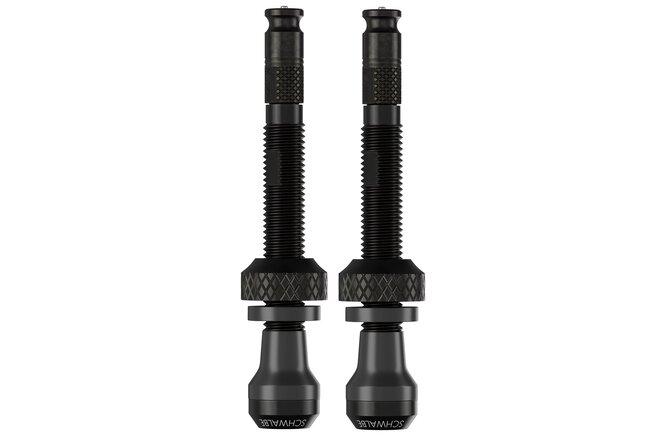 Schwalbe Tubeless valve Clik Valve 80 mm set à 2 pièces noir Schwalbe Tubeless valve Clik Valve 80 mm set à 2 pièces noir