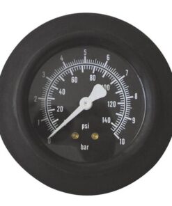 Manometer de remplacement pour pistolet de gonflage 10 bar noir