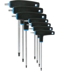 VAR Jeu de 7 clés compatible Torx T7/T10/T15/T20/T25/T30/T40 CL-18200-07/40