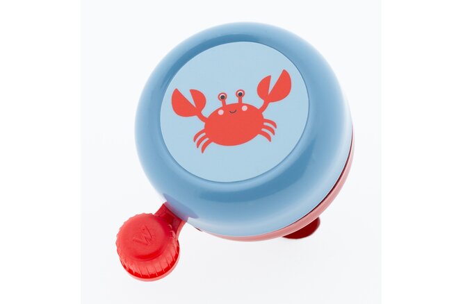 Widek Sonnette d'enfants Explorer Crab acier bleu laquée une pièce par carte Widek Sonnette d'enfants Explorer Crab acier bleu laquée une pièce par carte