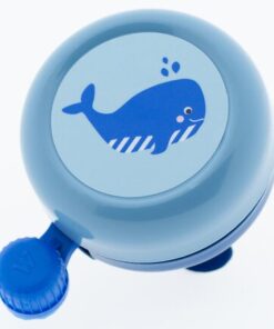 Widek Sonnette d'enfants Explorer Whale acier bleu laquée une pièce par carte