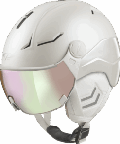 CP Ski Women COYA+ Cashmere Helmet pearl white soft touch/pearl white shiny / Visor Nr.59 S