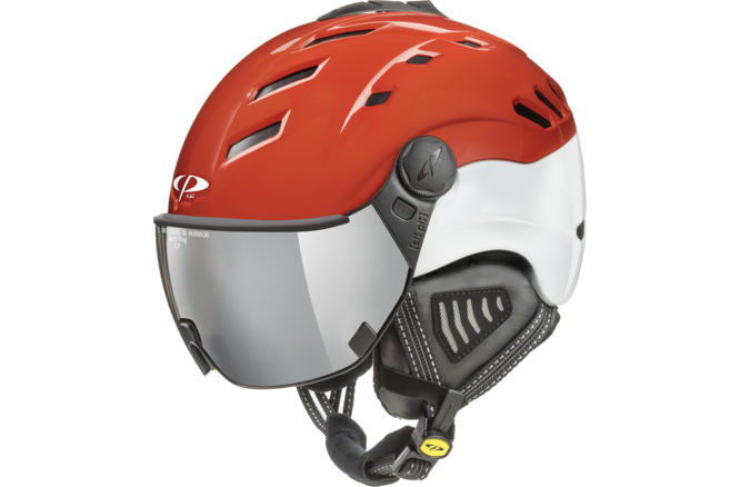 CP Ski CAMURAI Helmet red shiny/white shiny / Visor Nr.23 XL CP Ski CAMURAI Helmet red shiny/white shiny / Visor Nr.23 XL