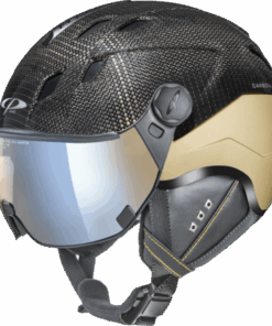 CP Ski CORAO+ Carbon Helmet gold carbon shiny/gold soft touch / Visor Nr.26 L