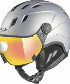 CP Ski CORAO+ Helmet grey silver soft touch Visor Nr.27 L