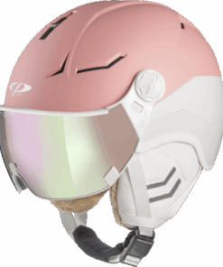 CP Ski Women COYA+ Helmet dark rose soft touch/platin soft touch / Visor Nr. 50 M