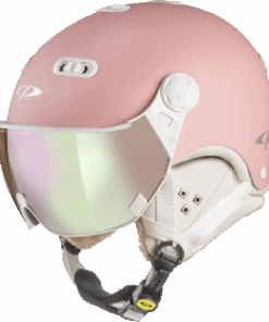 CP Ski Women CARACHILLO Helmet dark rose metallic soft touch / Visor Nr.59 L