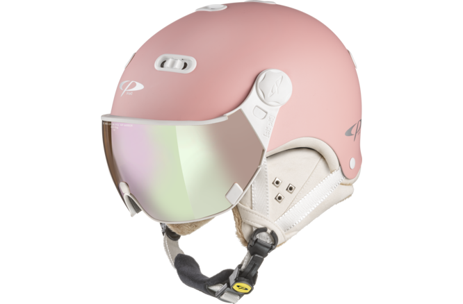 CP Ski Women CARACHILLO Helmet dark rose metallic soft touch / Visor Nr.50 L CP Ski Women CARACHILLO Helmet dark rose metallic soft touch / Visor Nr.50 L